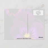 Carte Postale Duet de panneaux violets, fleurs de l'État de Wash (Dos)