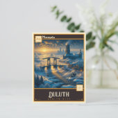 Carte Postale Duluth, Minnesota | VINTAGE (Debout devant)