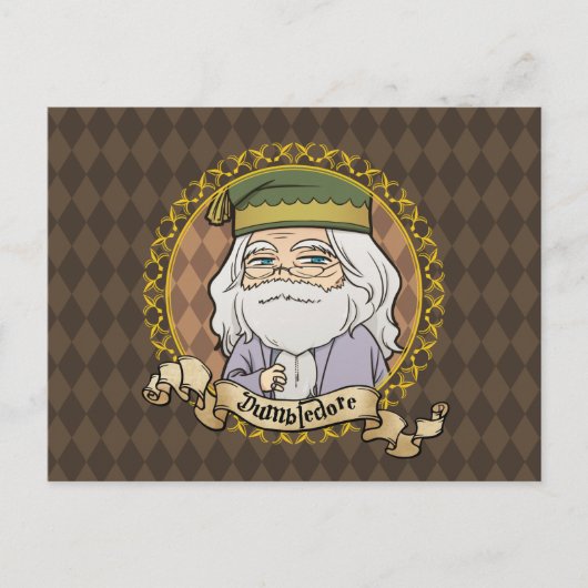 Carte Postale Dumbledore en anime (Devant)