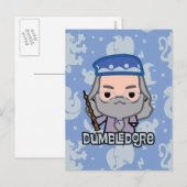 Carte Postale Dumbledore, personnage de dessin animé (Devant / Derrière)