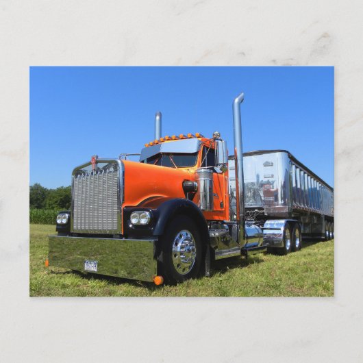 Carte postale Dumper Kenworth W900A (Devant)