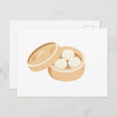 Carte Postale Dumplings chinois (Devant / Derrière)