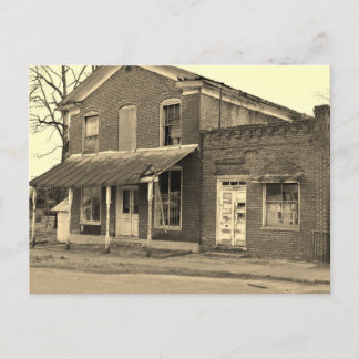 Carte postale d'un bâtiment historique en noir et