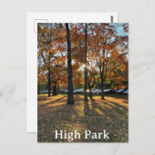 Carte postale d'un coucher de soleil à High Park (Devant / Derrière)