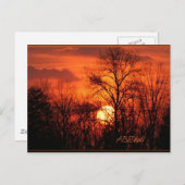 Carte postale d'un coucher de soleil WV (Devant / Derrière)