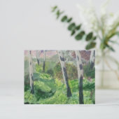 Carte postale d'un Devon Primrose Wood. (Debout devant)