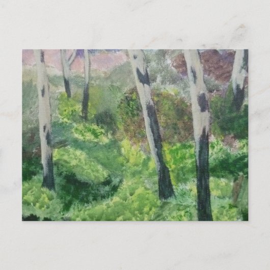 Carte postale d'un Devon Primrose Wood. (Devant)
