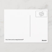 Carte postale d'un hamster gris tricot d'une échar (Dos)