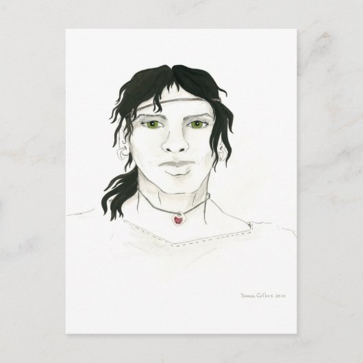 Carte postale d'un homme indien (Devant)