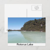 Carte postale d'un magnifique lac à Rotorua (Devant / Derrière)