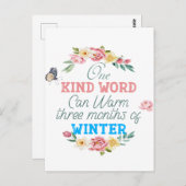 Carte postale d'un mot (Devant / Derrière)