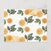 Carte postale d'un nouveau voisin aquarelle Citrus (Dos)