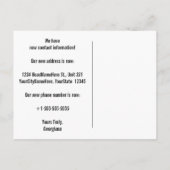 Carte postale d'un nouvel appartement au charme ru (Dos)