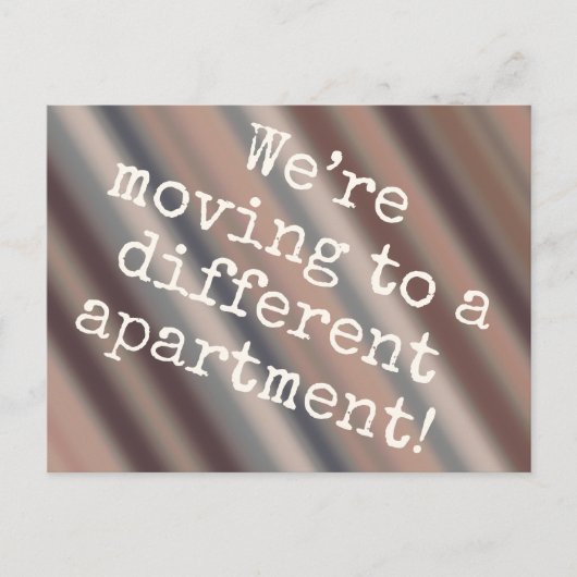 Carte postale d'un nouvel appartement au style Cab (Devant)