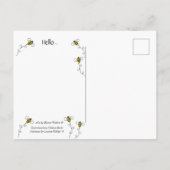Carte postale d'un petit insecte (Dos)