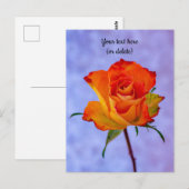 Carte postale d'un rose orange et jaune unique (Devant / Derrière)
