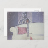 Carte postale d'un salon cosy (Devant / Derrière)