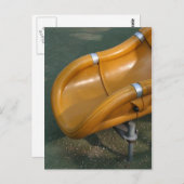 Carte postale d'un toboggan jaune pour enfants n°3 (Devant / Derrière)