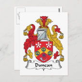 Carte Postale Duncan Family Crest (Devant / Derrière)