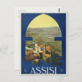 Carte postale d'une ancienne affiche de voyage en (Devant / Derrière)