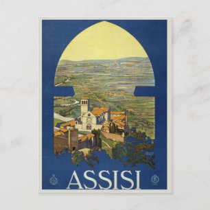 Carte postale d'une ancienne affiche de voyage en 