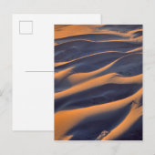 Carte Postale Dune de Sable Abstrait (Devant / Derrière)