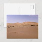 Carte Postale Dune de sable de Gobi (Devant / Derrière)