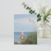 Carte Postale Dune de sable et anse de vie Photographie côtière (Debout devant)