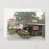 Carte postale d'une épicerie de bord de route du S (Devant / Derrière)