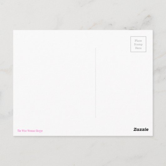 Carte Postale D'une femme (Dos)