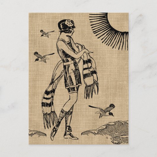 Carte postale d'une journée à la plage (Devant)