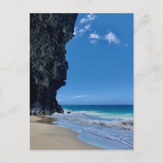 Carte postale d'une journée à la plage de Hanakapi (Devant)