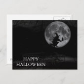 Carte postale d'une nuit effrayante d'Halloween av (Devant / Derrière)