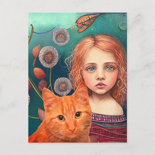 CARTE POSTALE D'UNE PETITE FILLE VICTORIENNE ET D' (Devant)