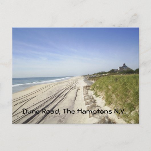 Carte Postale Dune Road, The Hamptons N.Y. (Devant)