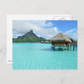 Carte postale d'une station balnéaire de Bora Bora (Devant / Derrière)