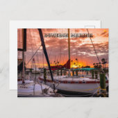 Carte Postale Dunedin Marina Sunset Floride (Devant / Derrière)