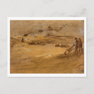 Carte Postale Dunes avec figures, Vincent van Gogh