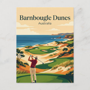 Carte Postale Dunes de Barnbougle Tasmanie, Australie