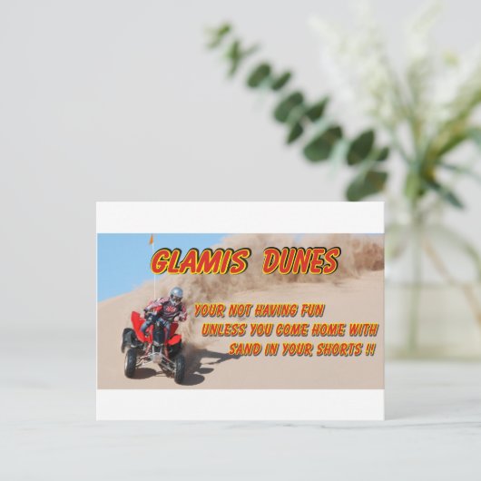 CARTE POSTALE DUNES DE GLAMIS (Debout devant)