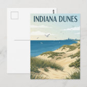 Carte Postale Dunes de l'Indiana (Devant / Derrière)