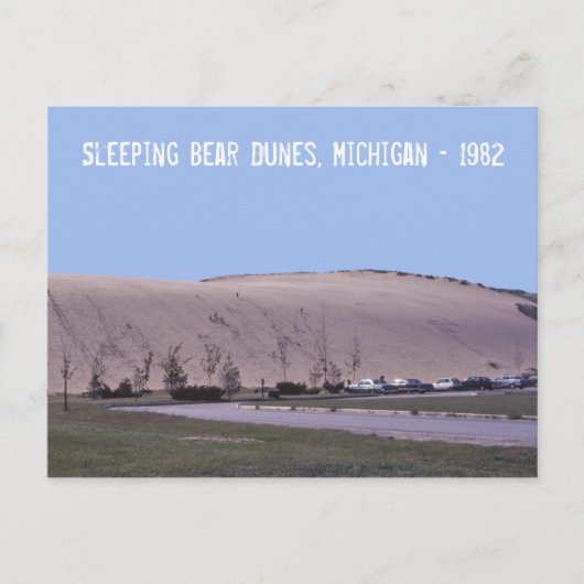 Carte postale Dunes de l'ours couchage Michigan Du (Devant)
