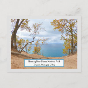 Carte Postale Dunes de l'ours couché, lac Michigan/Automne Calme