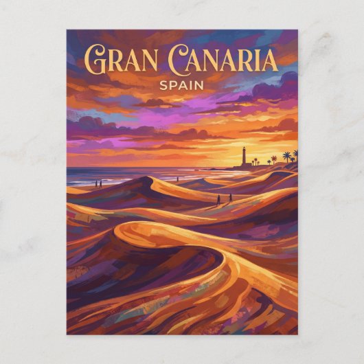 Carte Postale Dunes de Maspalomas Espagne (Devant)