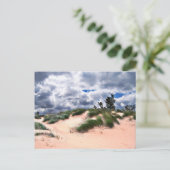 Carte Postale Dunes De Sable balayées par le vent (Debout devant)