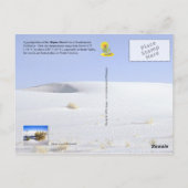 Carte Postale Dunes de sable dans le désert de Mojave, Californi (Dos)