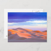 Carte Postale Dunes de sable de Glamis au coucher du soleil (Devant / Derrière)