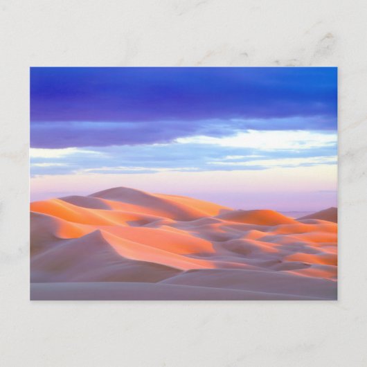 Carte Postale Dunes de sable de Glamis au coucher du soleil (Devant)