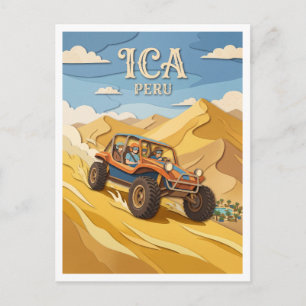Carte Postale Dunes de sable de Huacachina Ica Pérou