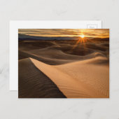 Carte Postale Dunes de sable doré, Death Valley, CA (Devant / Derrière)